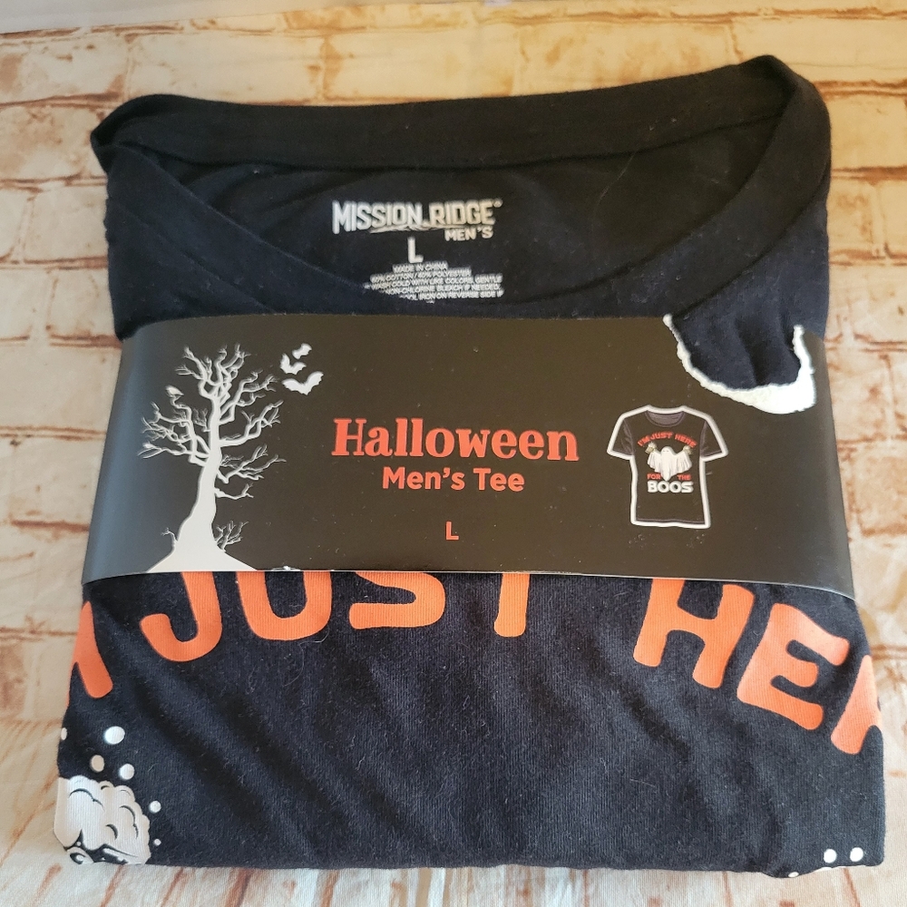 "Here For the Boos" Halloween TShirt Mens Size Large NEW